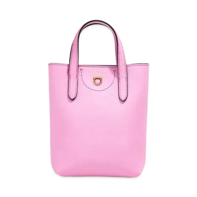 Salvatore Ferragamo Mini Tote Bag "Flamingo/Black/Sand"