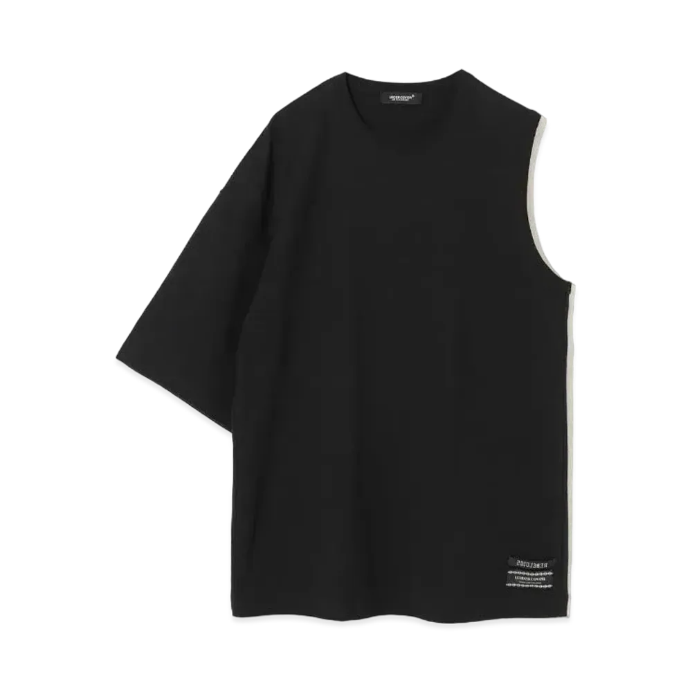 UNDERCOVER Cotton Asymmetric T-Shirt "Black"