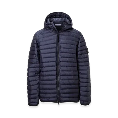 Stone Island Down Jacket 40324 Loom Woven Chambers Nylon Down Packable "Navyblue"