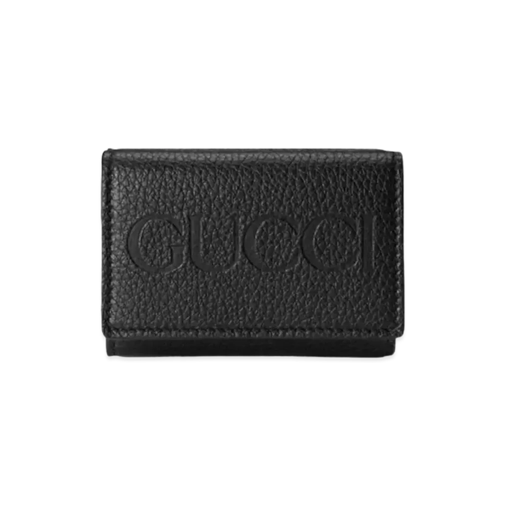 GUCCI Mini Wallet With Gucci Logo "Black"