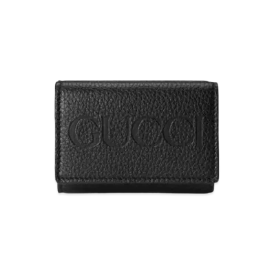 GUCCI Mini Wallet With Gucci Logo "Black"