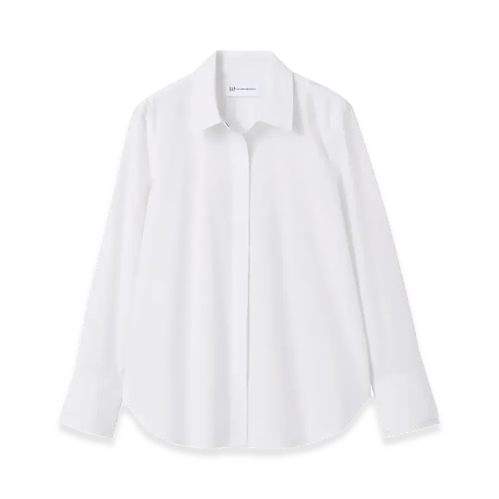 Gap x Victoria Beckham Women's Relax Poplin Shirt "Fresh White"