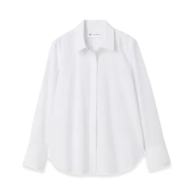Gap x Victoria Beckham Women's Relax Poplin Shirt "Fresh White"
