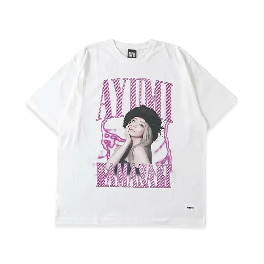 ayumi hamasaki x MFC STORE Artist Tee Design By Yugo "White"