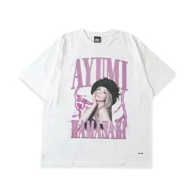 ayumi hamasaki x MFC STORE Artist Tee Design By Yugo "White"