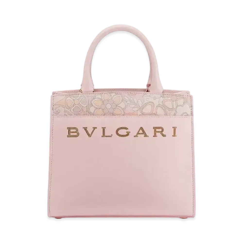 BVLGARI Logo Ptimavera Tote "Pink"