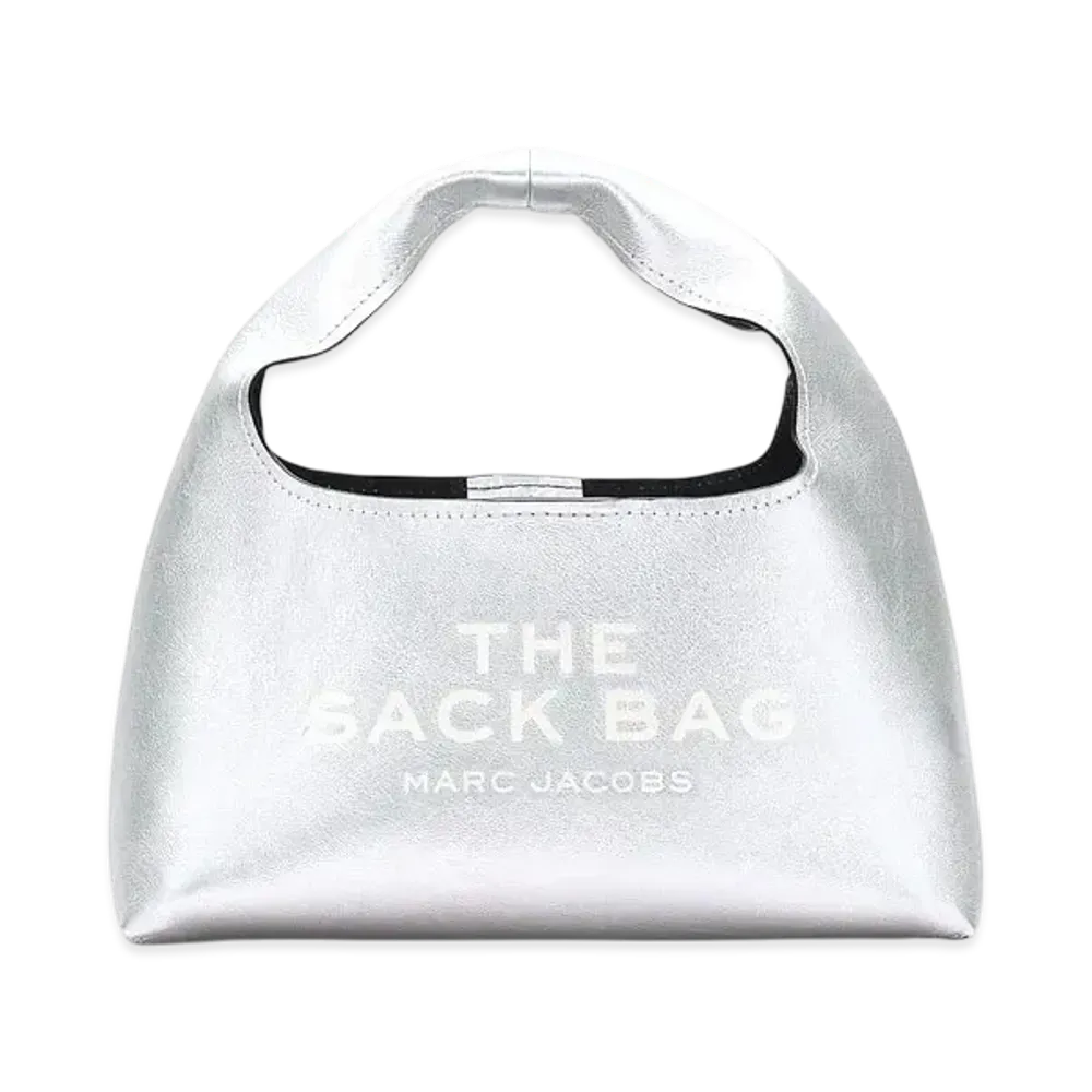 Marc Jacobs The Metallic Sack Bag Mini "Metallic Silver"