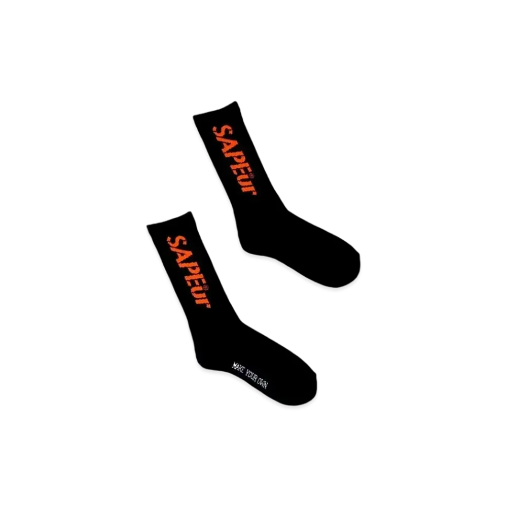 SAPEur Stencil Logo Orange Sox "Black"