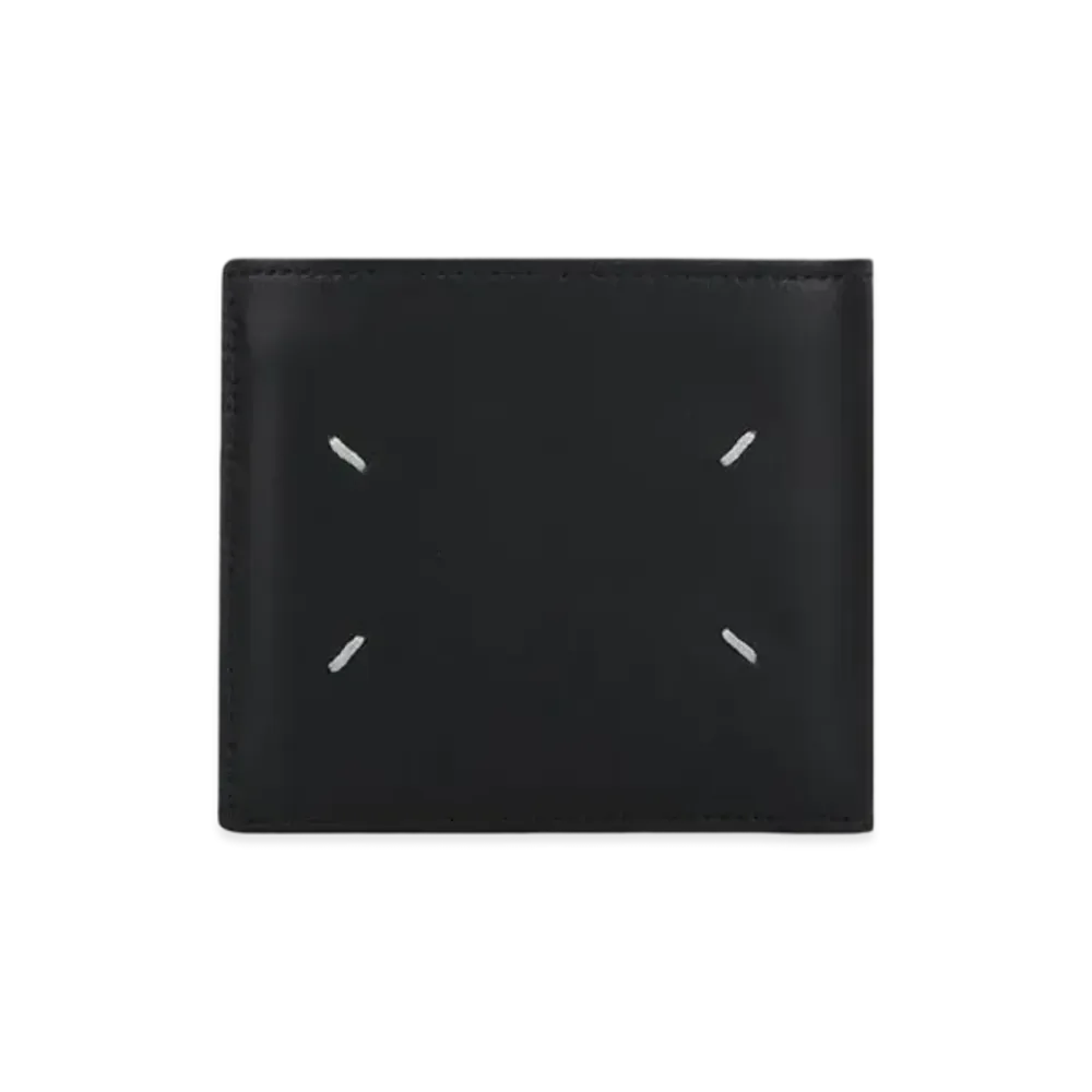 Maison Margiela Stitch By Color Leather Bi-fold Wallet "Black/Beige"