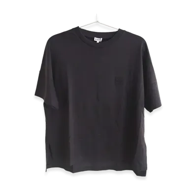 LOEWE Women's Anagram Embroidered Boxy Fit T-Shirt "Black"