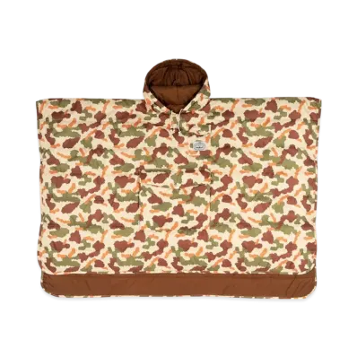 POLeR The Reversible Camp Poncho "BeigeBrown"