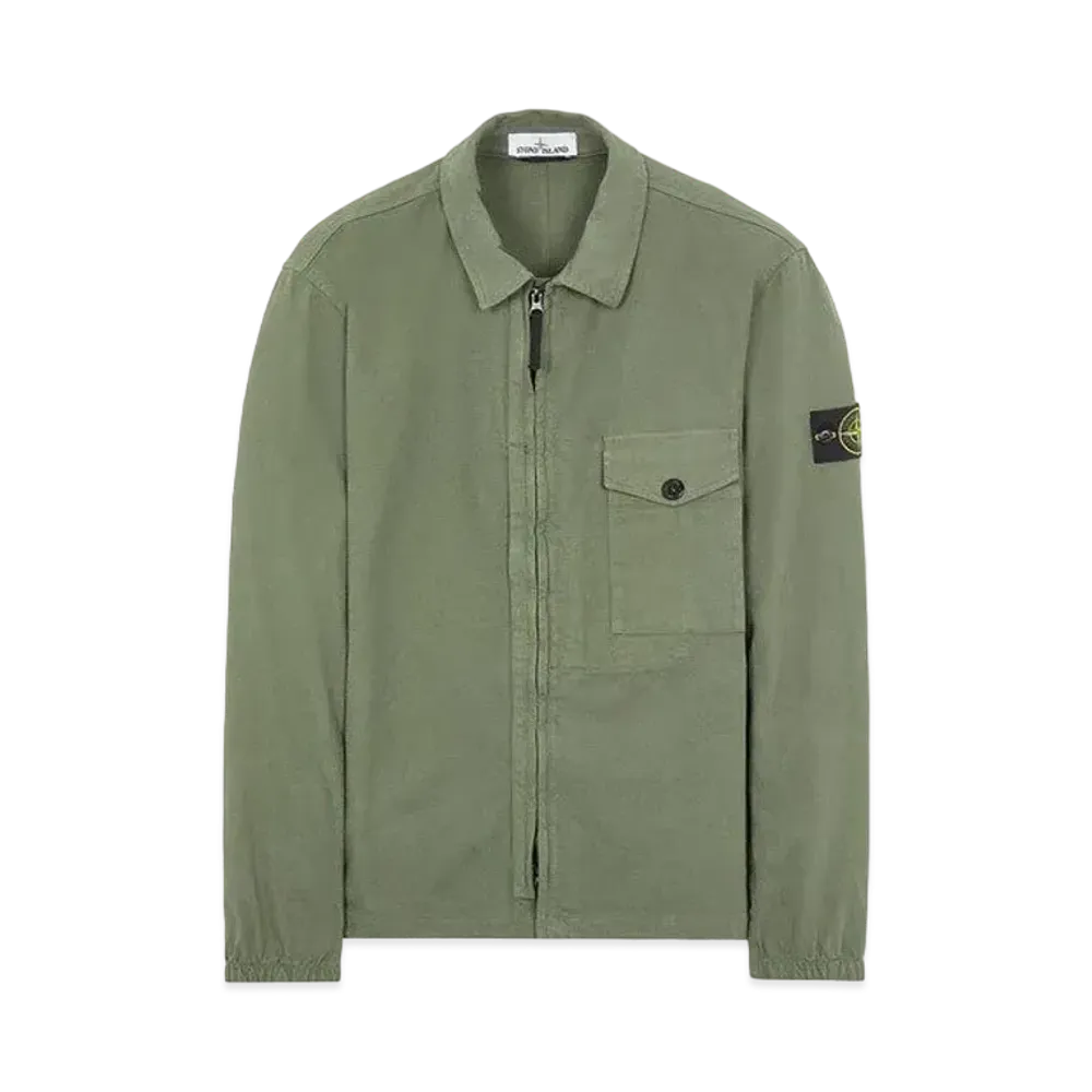 Stone Island 10704 TEXTURED BRUSHED RECYCLED COTTON "Sage Green"