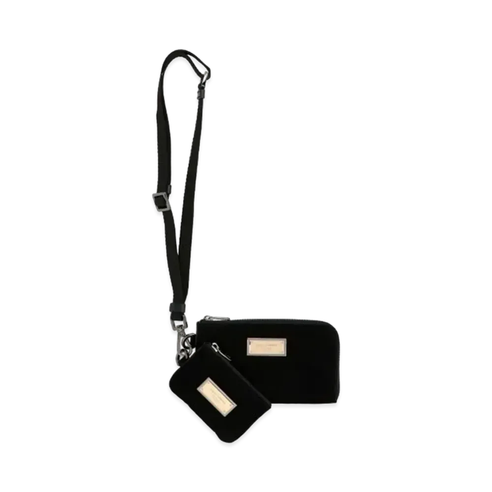 Dolce&Gabbana Sicily Dna Black Multifunction Kit Nylon Logo Plate "Black"