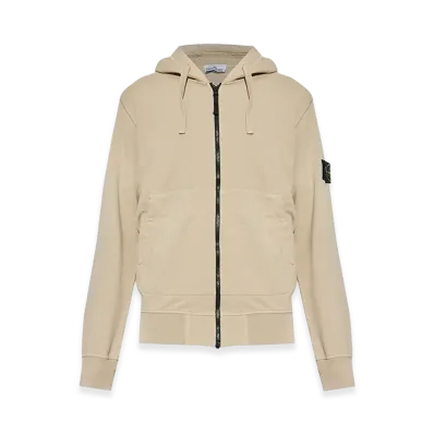 Stone Island Organic Cotton Hoodie "Beige"