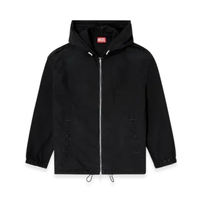 Diesel D-Wynny Jogg Hooded Technical Joggjeans Jacket "Black"