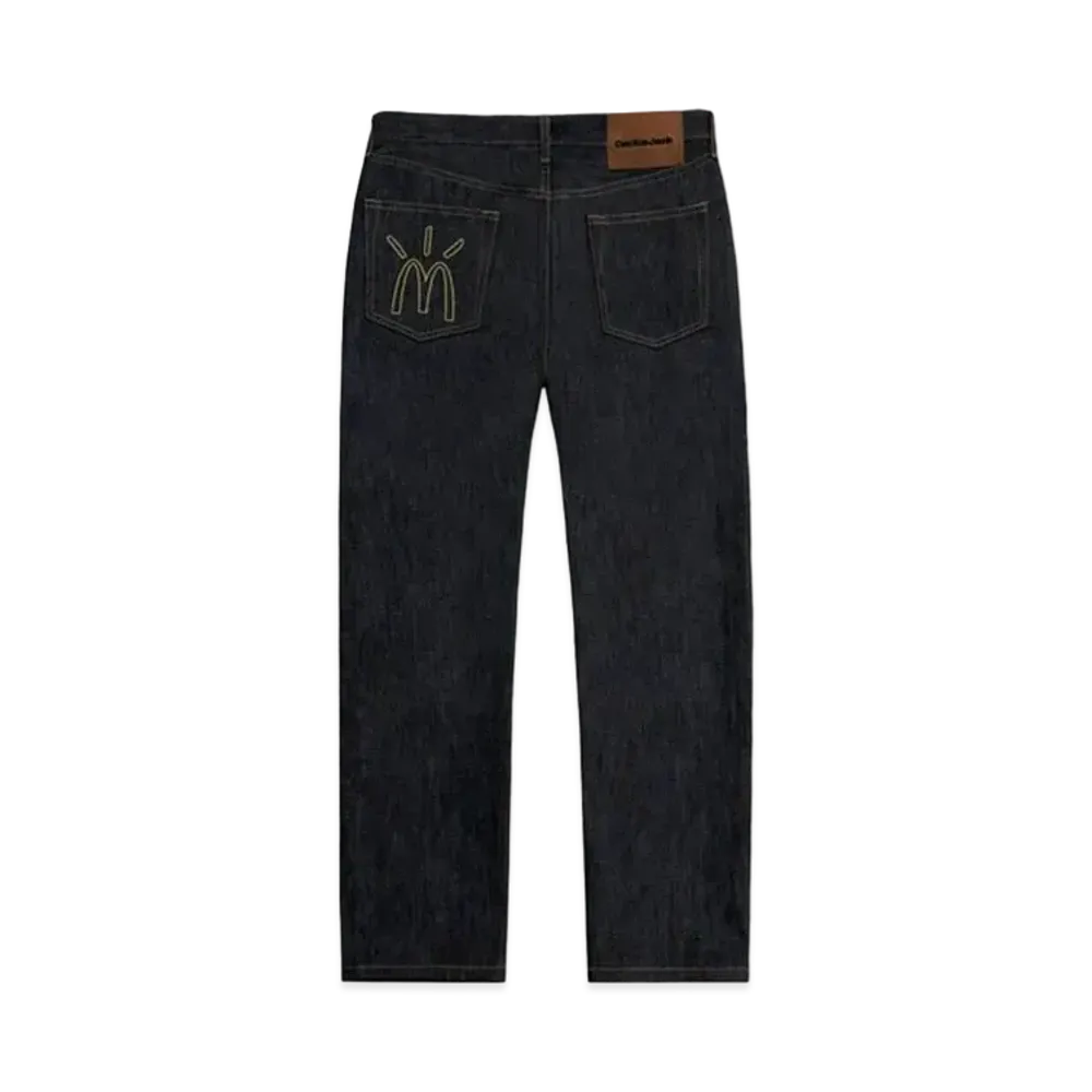Travis Scott Cactus Jack x McDonald's Cactus Arches Outline Denim Pants "Black"