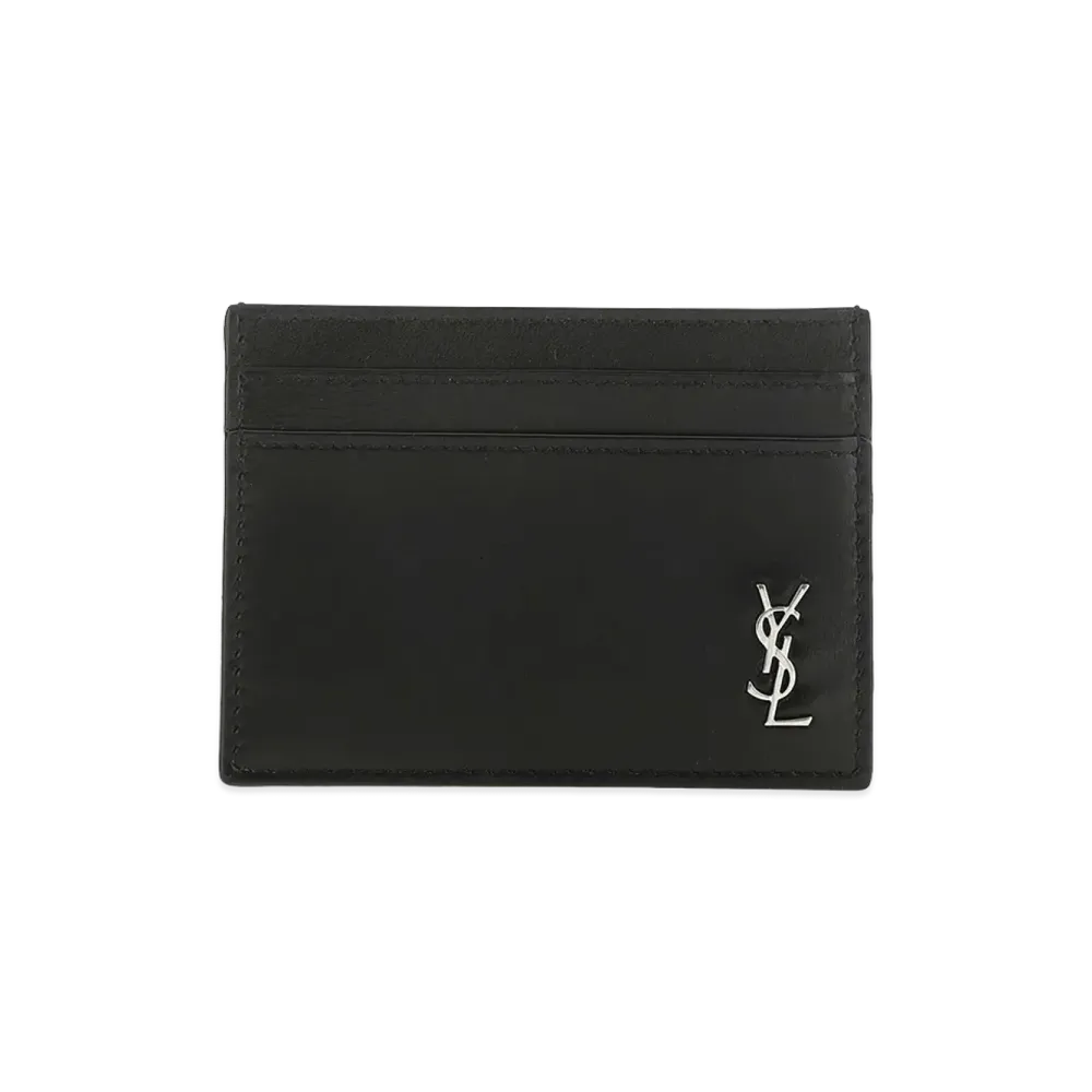 Saint Laurent Leather Card Holder "Black"