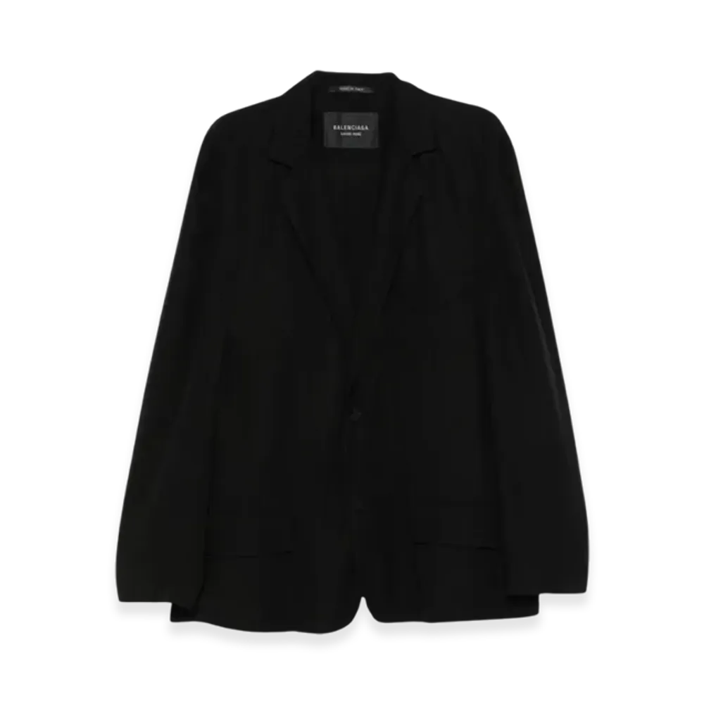 BALENCIAGA Single Breasted Over Fit Jacket "Black"