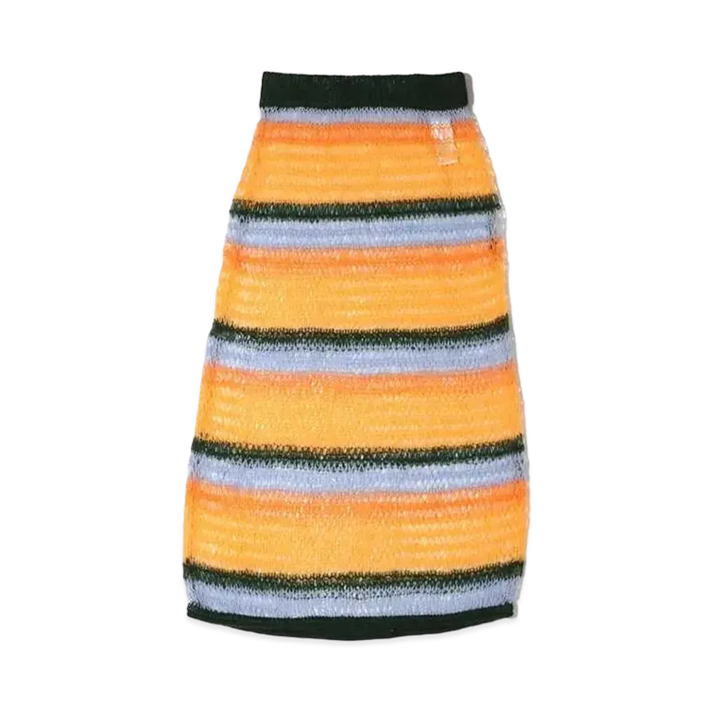 atmos pink Openwork Long Skirt "Orange"