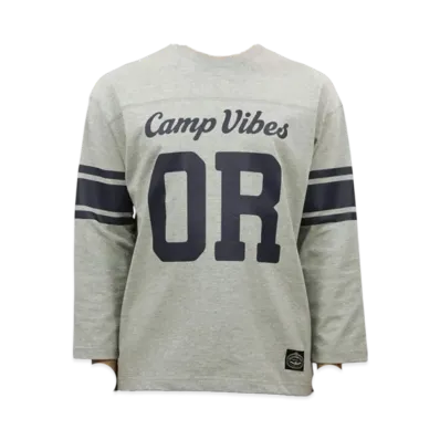 POLeR 3/4 Sleeve Camp Football Tee "Grey"