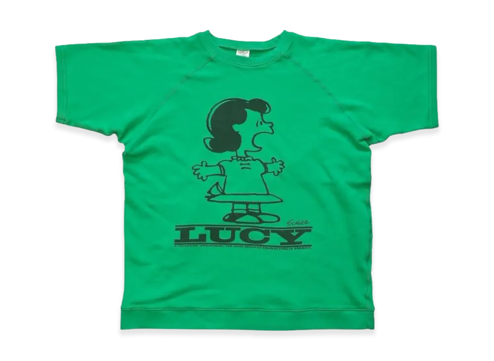 SAPEur x PEANUTS Lucy S/S Sweat "Green"