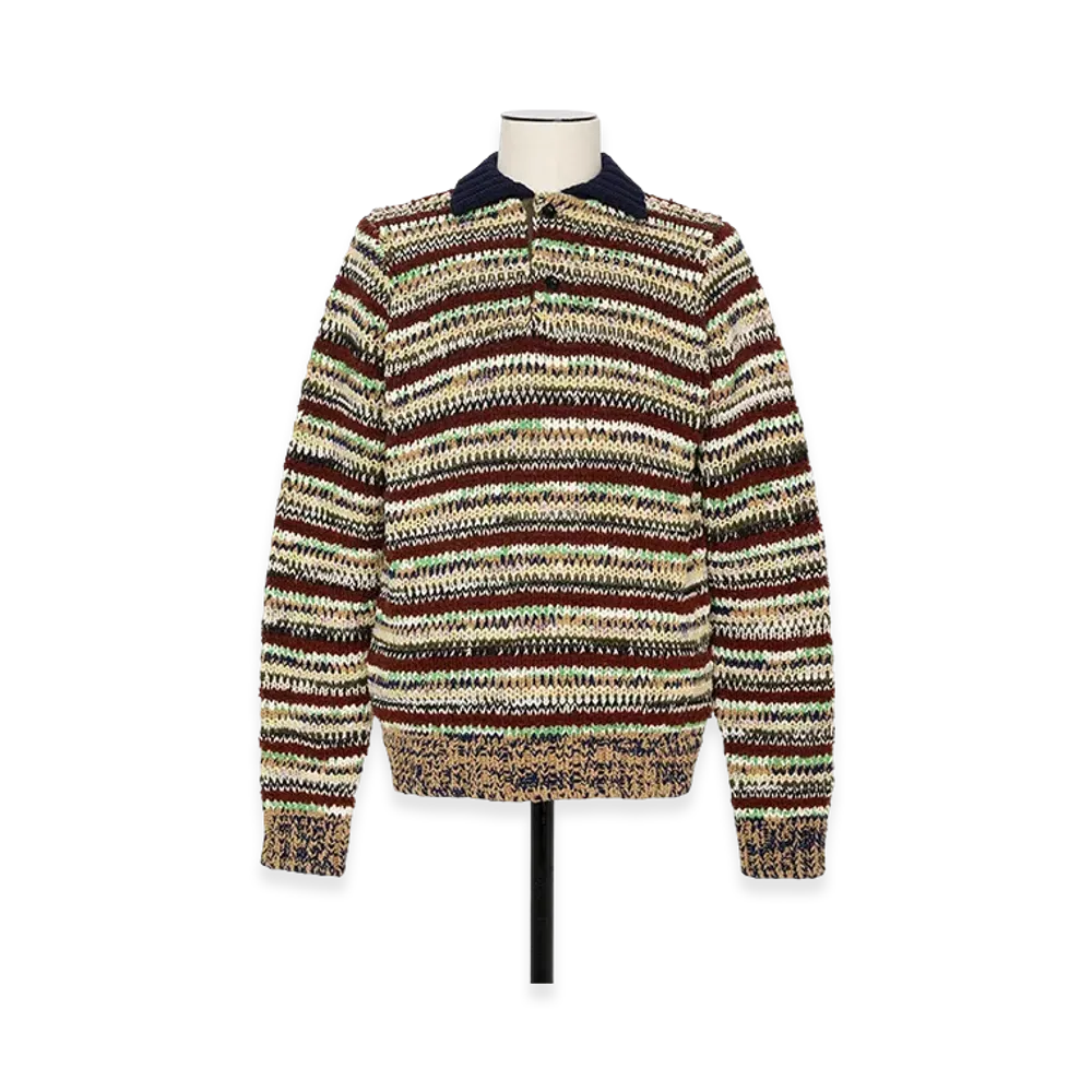 sacai Mix Knit Pullover "Beige Multi"