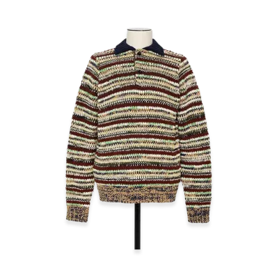 sacai Mix Knit Pullover "Beige Multi"