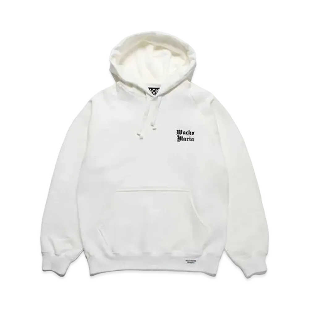 WACKO MARIA Heavy Weight Hooded Sweat Shirt "White"