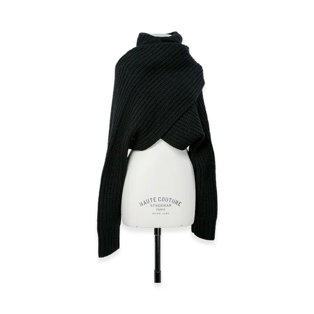 sacai Wool Knit Pullover "Black"