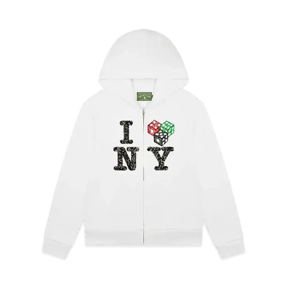 DENIM TEARS Cee-Lo NY Zip Hoodie "White"