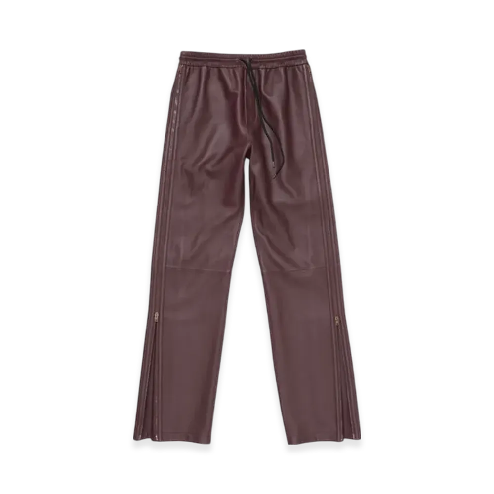 Acne Studios Leather trousers "Burgundy"