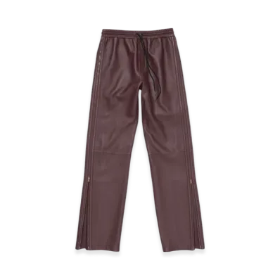 Acne Studios Leather trousers "Burgundy"