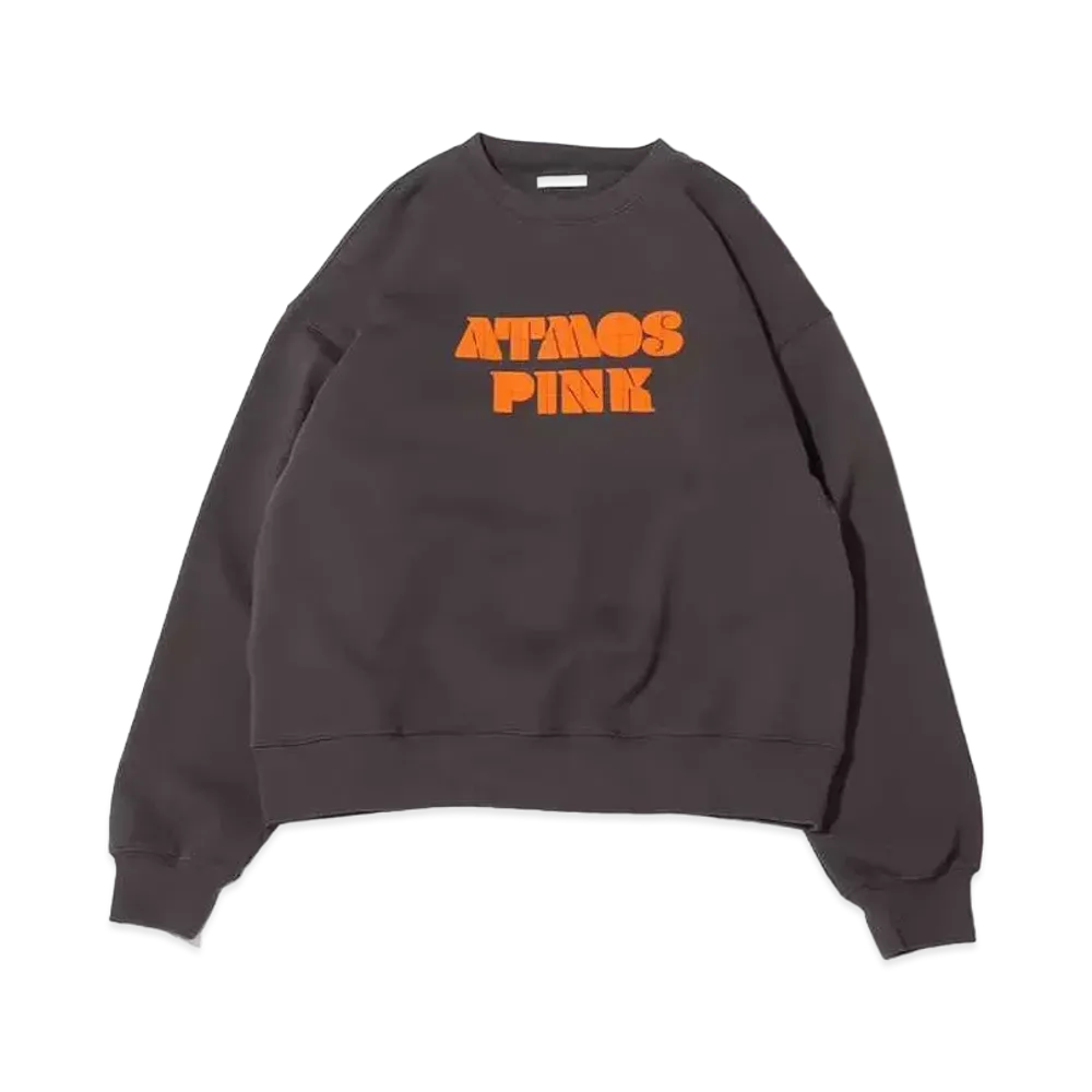 atmos pink Flocky Logo Sweatshirt "Gray"