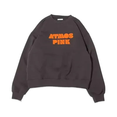 atmos pink Flocky Logo Sweatshirt "Gray"