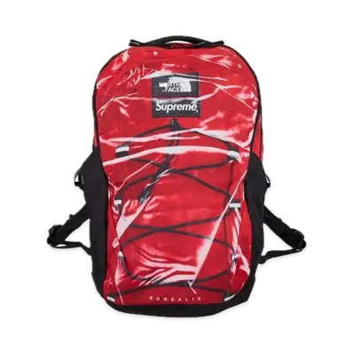 Supreme x The North Face Trompe Loeil Printed Borealis Backpack "Red"