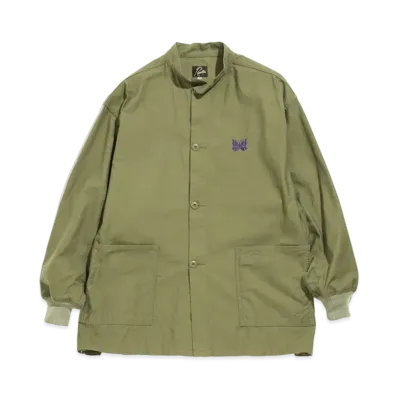 Needles S.C. ARMY SHIRT - BACK SATEEN "Olive"