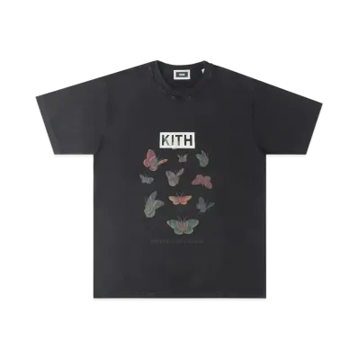 Kith Box Logo Butterfly Vintage T-shirt "Black" KH030117