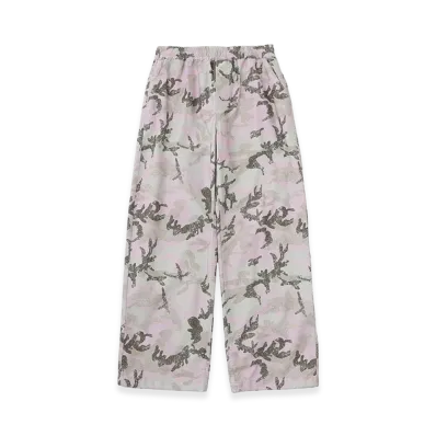 X-Girl Face Label Loose Fit Easy Pants "Pink"