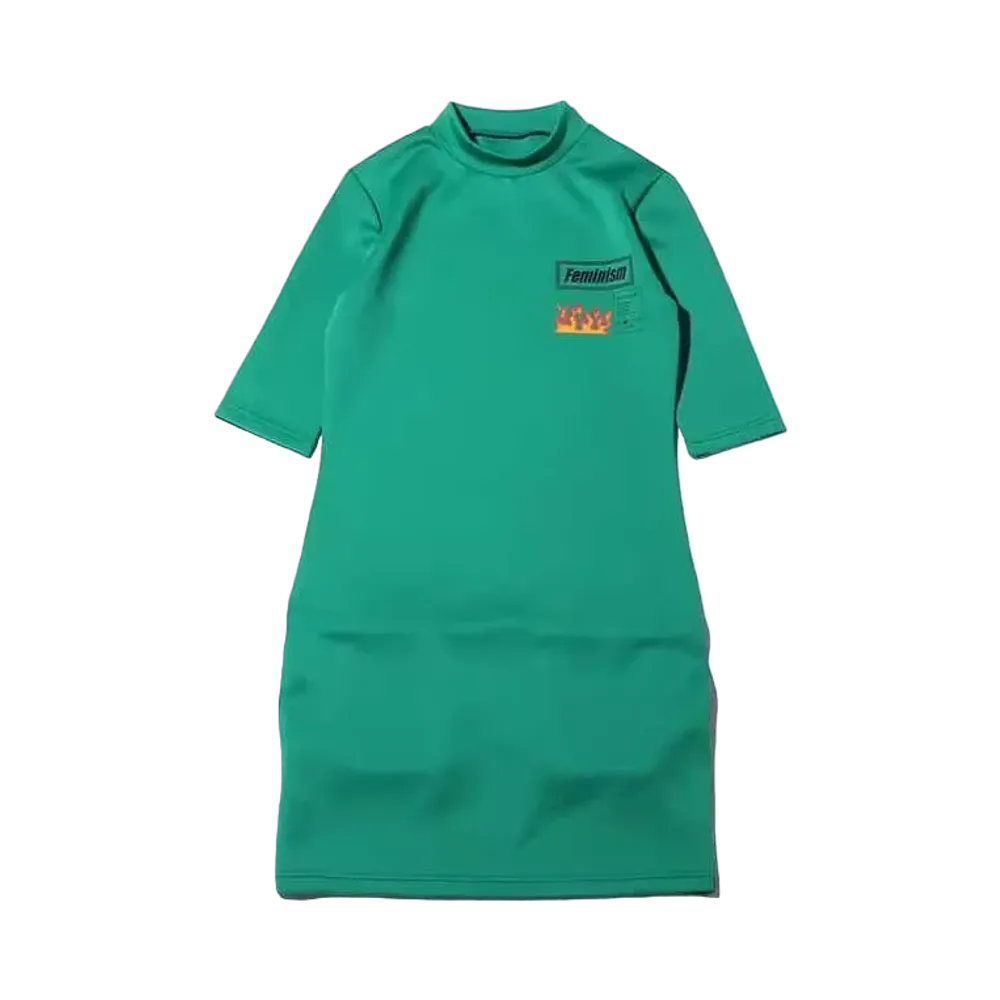 atmos pink Rash Guard Mini Dress "Green"