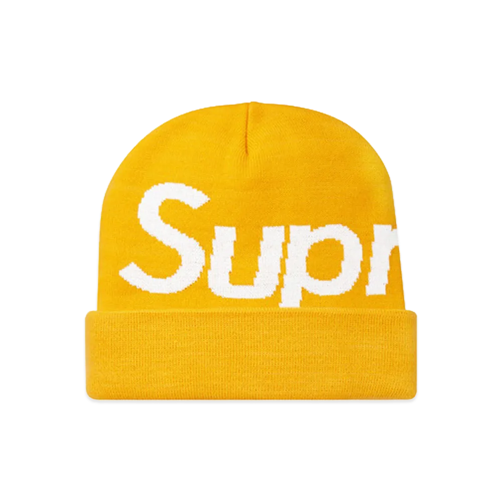 Supreme Big Logo Beanie (11FW) "Yellow"