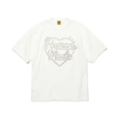 HUMAN MADE Crystal Heart Jewelry T-Shirt #1 "White"