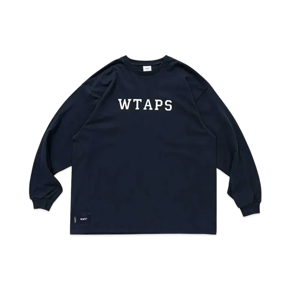 WTAPS College / LS / Cotton "Navy"