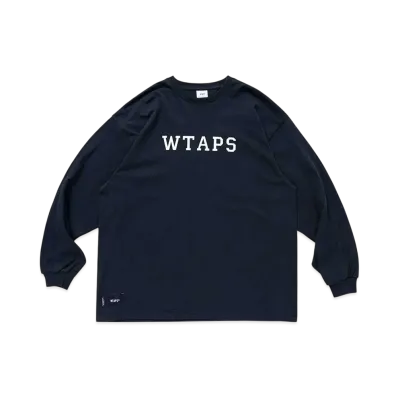 WTAPS College / LS / Cotton "Navy"