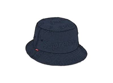 Supreme Monogram Gingham Crusher "Navy"