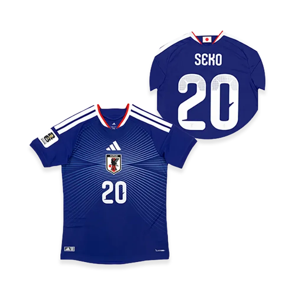 adidas Soccer Japan 2026 Home Authentic Jersey "FIFA World Cup 26 Official Sleeve Badge" #20 Ayumu Seko "Japan Blue"