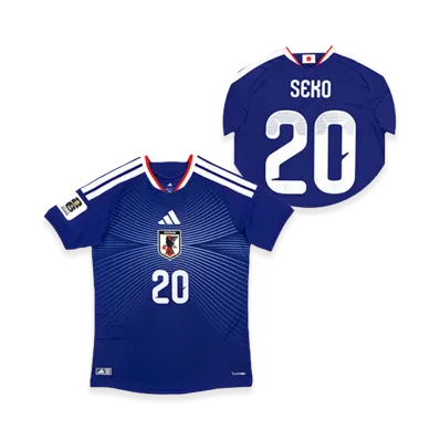 adidas Soccer Japan 2026 Home Authentic Jersey "FIFA World Cup 26 Official Sleeve Badge" #20 Ayumu Seko "Japan Blue"