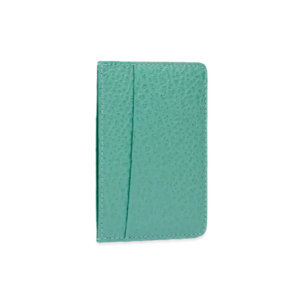 Maison Margiela Four Stitch Card Holder "Vert Deau"