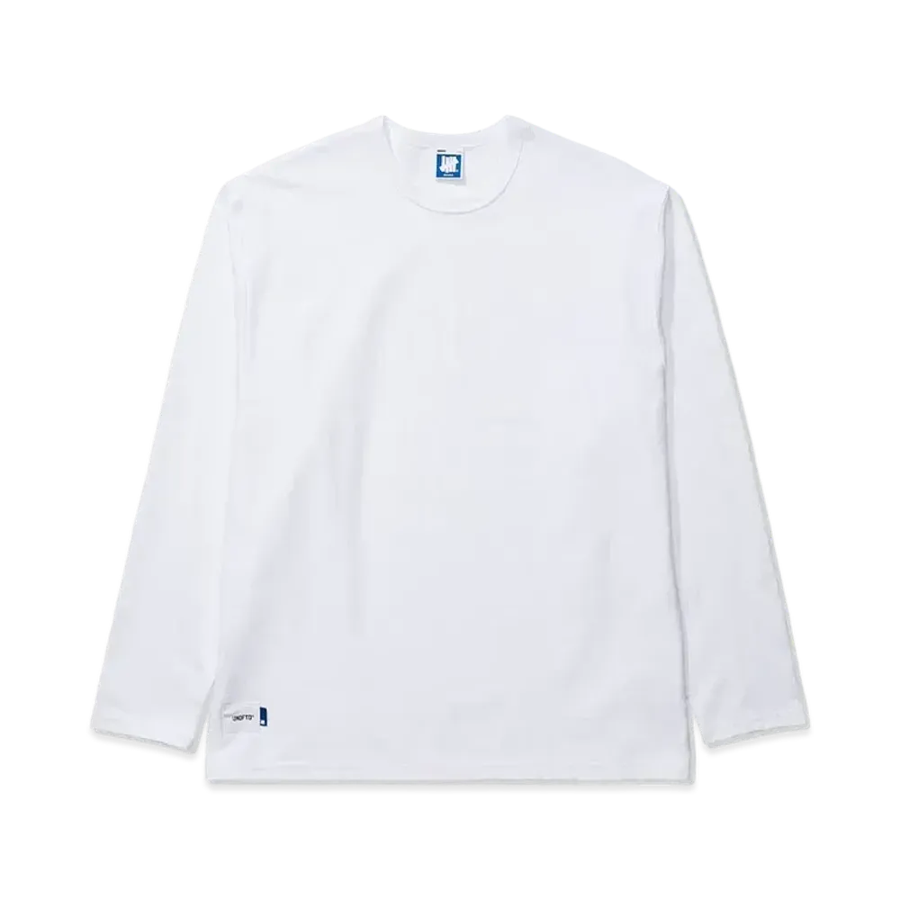 UNDEFEATED STENCIL L/S TEE - 10079 "White"