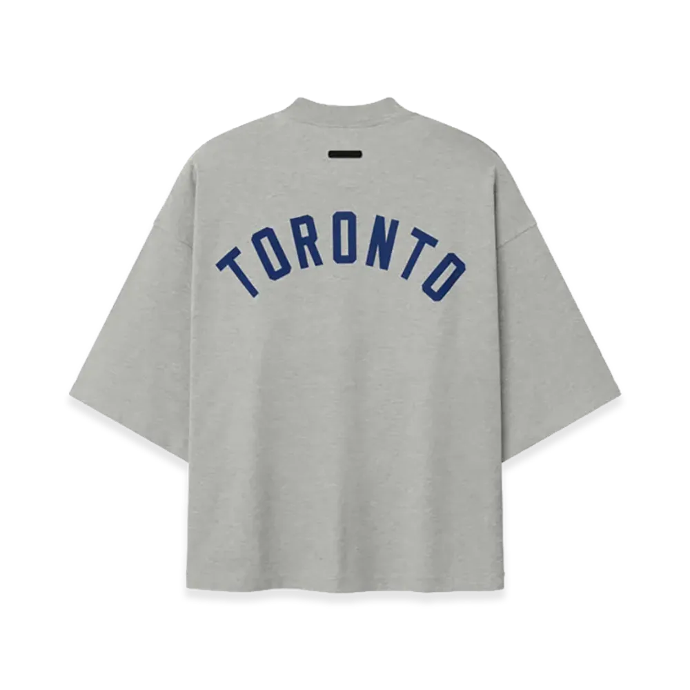 FEAR OF GOD x MLB Blue Jays Merch Tee "Concrete Heather"