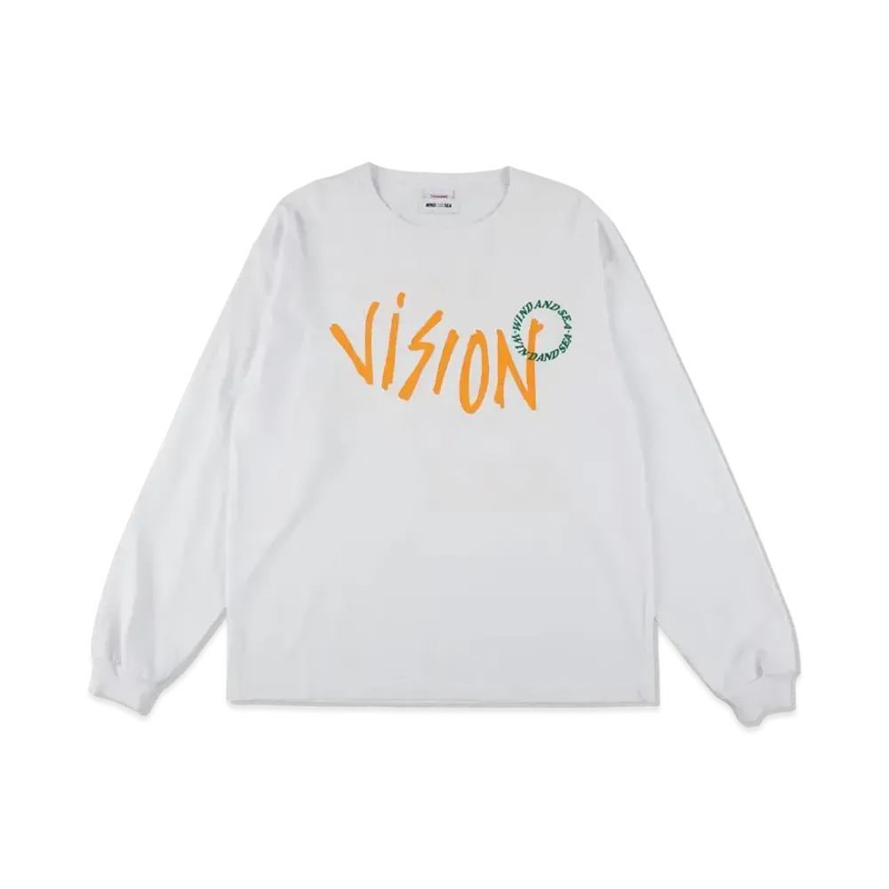 WIND AND SEA x VISION L/S Tee "White"